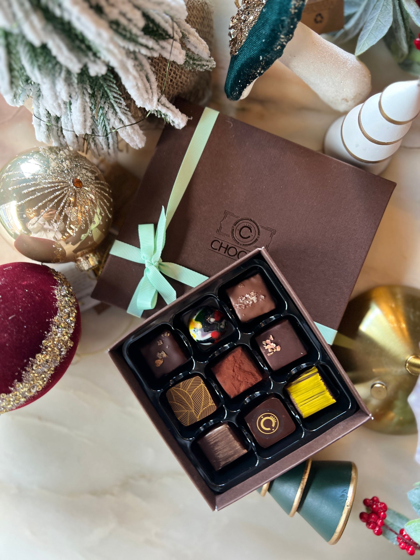 Handcrafted Luxury Chocolates - Box of 9